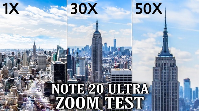 Camera tele 50x là tính năng trên Galaxy Note 20 Ultra có mà iPhone chưa có