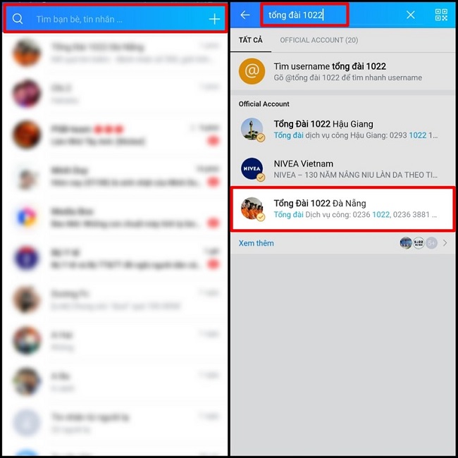 Bạn thực hiện thao tác như trong hình để tra cứu hành trình của các bệnh nhân COVID-19 bằng Zalo