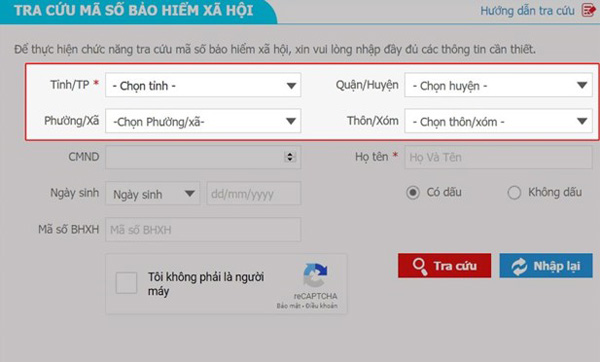 Cách tra cứu số BHXH trực tuyến