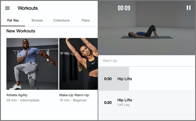 Ứng dụng tập thể dục tại nhà hiệu quả là Nike Training Club