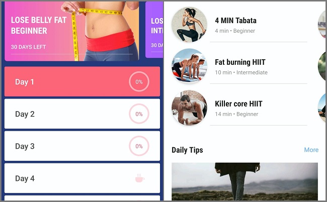 Ứng dụng giúp đốt mỡ bụng hiệu quả