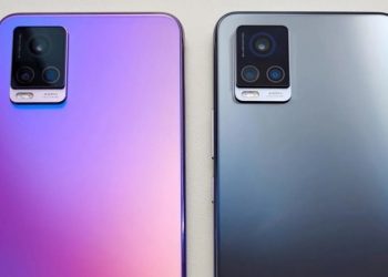 Lộ ảnh thực tế Vivo V20 với camera selfie kép và cụm 3 camera hình chữ nhật mặt sau