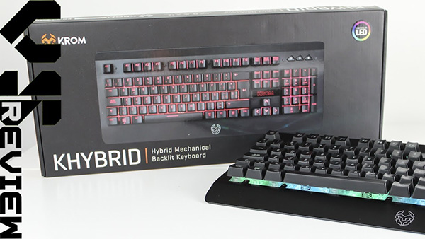 Bàn phím cơ Krom Khybrid mang thiết kế rất khỏe khoắn