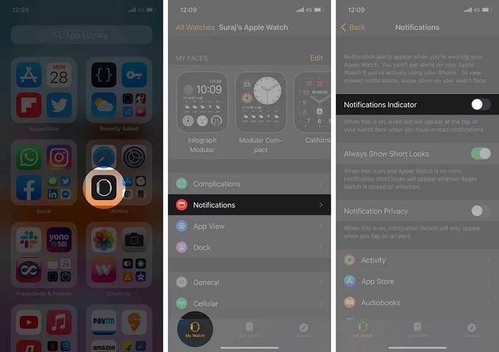 Tắt dấu chấm đỏ trên Apple Watch từ iPhone