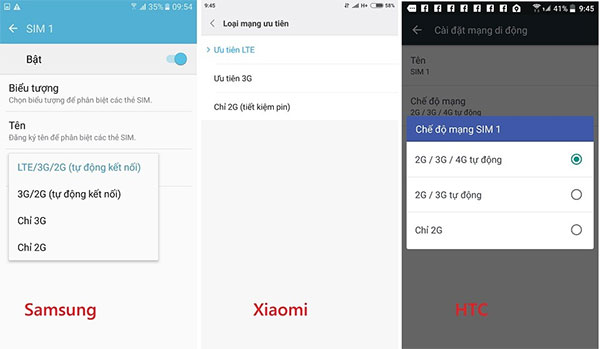 Kích hoạt sử dụng mạng di động 4G trên điện thoại Android