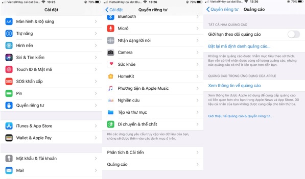 Nếu bạn không muốn nhận những quảng cáo vô nghĩa, hãy bật chế độ giới hạn theo dõi quảng cáo