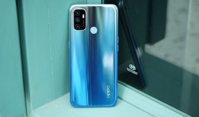 OPPO A53 xanh thời thượng