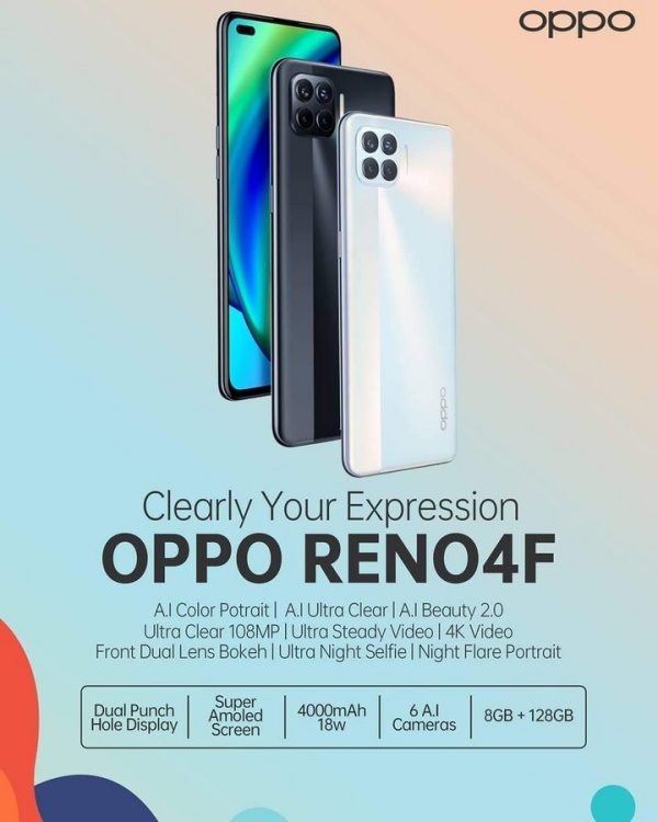 Lộ cấu hình OPPO Reno4 F