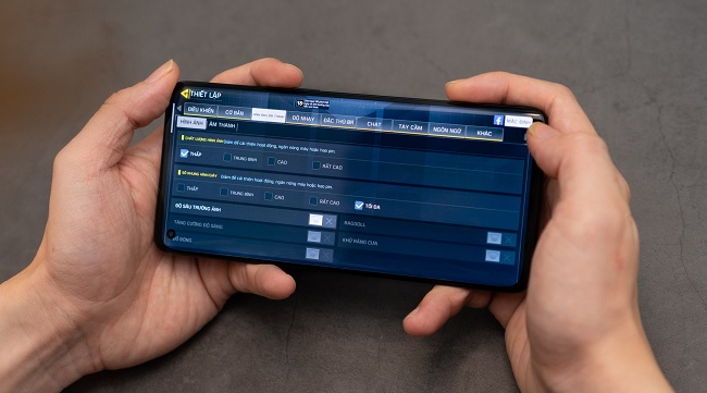 Thiết lập các cài đặt trước khi chơi game