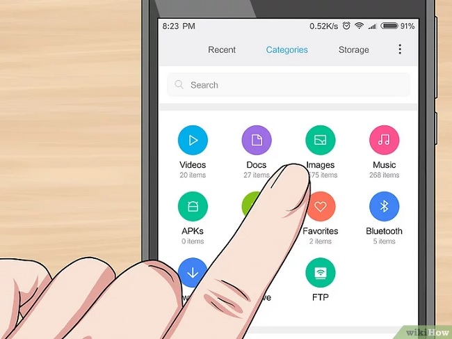 Chọn thư mục Image