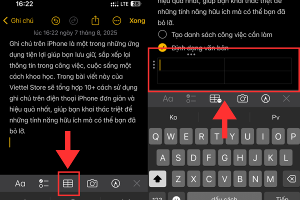 ghi chú trên iphone