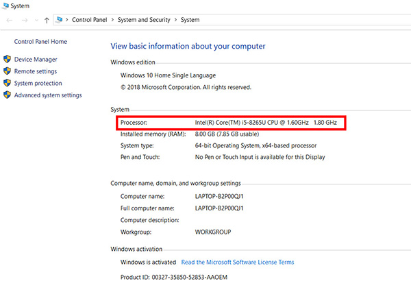Cách kiểm tra tốc độ CPU trên Windows
