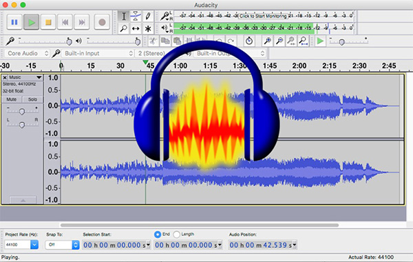 Phần mềm Audacity thu âm chuyên nghiệp, được đánh giá cao