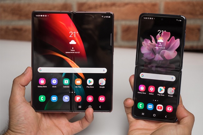 Màn hình chính của Z Fold 2 và Z Flip