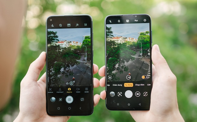 Giao diện camera trên Live 4 và Live