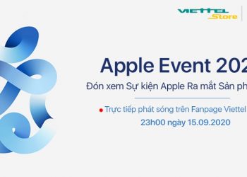Xem ngay live stream sự kiện ra mắt sản phẩm mới của Apple và tham gia chơi mini game cùng Viettel Store