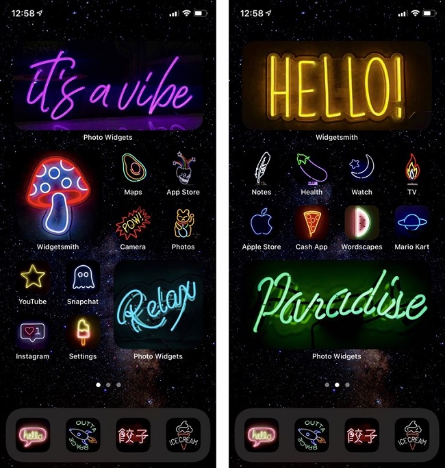 Widgets sẽ mang đậm tính cách của bạn nhờ có các hình emoji sống động