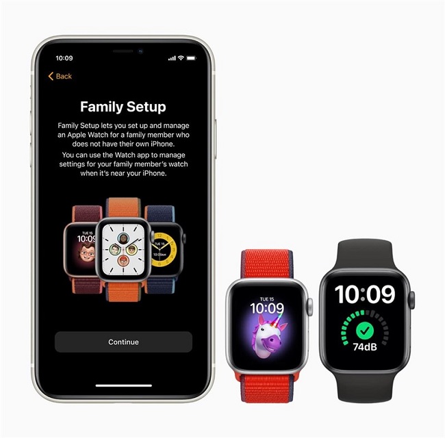 Tính năng Family Setup trên Watch SE