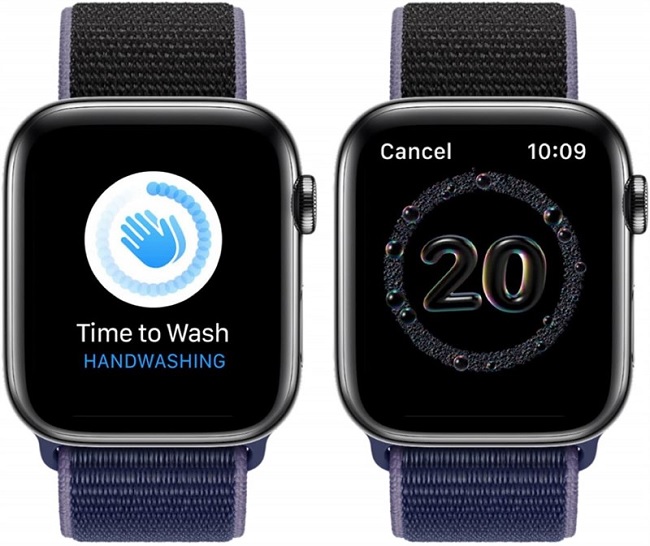 Watch SE được tích hợp chế độ rửa tay
