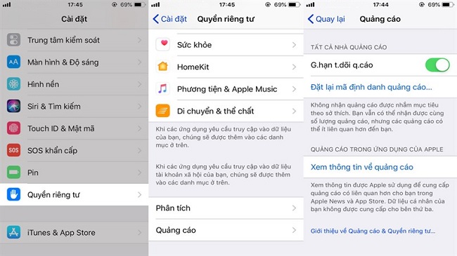 Cách tắt giới hạn quảng cáo trên iPhone – tính năng của iPhone ít người biết đến