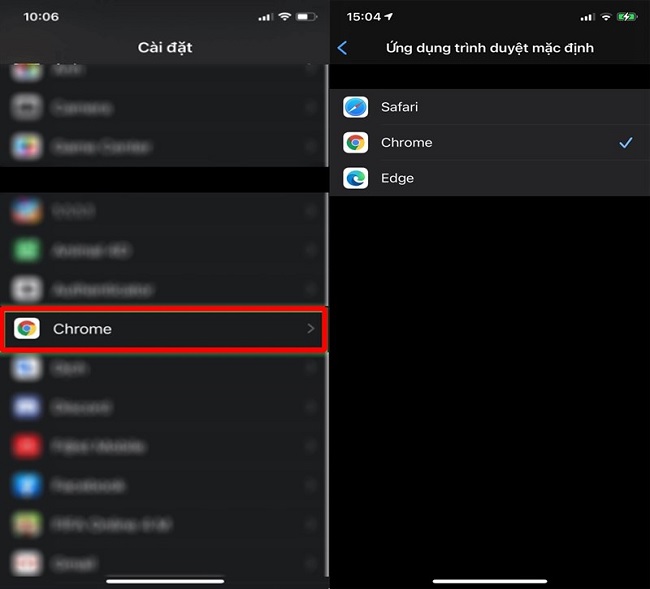 Cách cài đặt trình duyệt mặc định