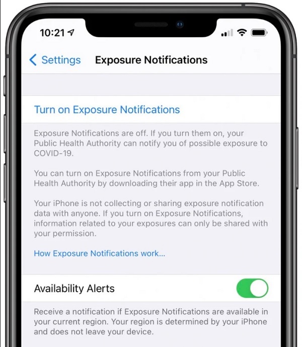 Tính năng thông báo tiếp xúc COVID-19 trên iOS 13.7 cực kỳ hữu ích