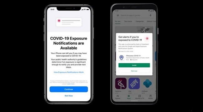 Một số quốc gia chưa tham gia vào Exposure Notifications Express