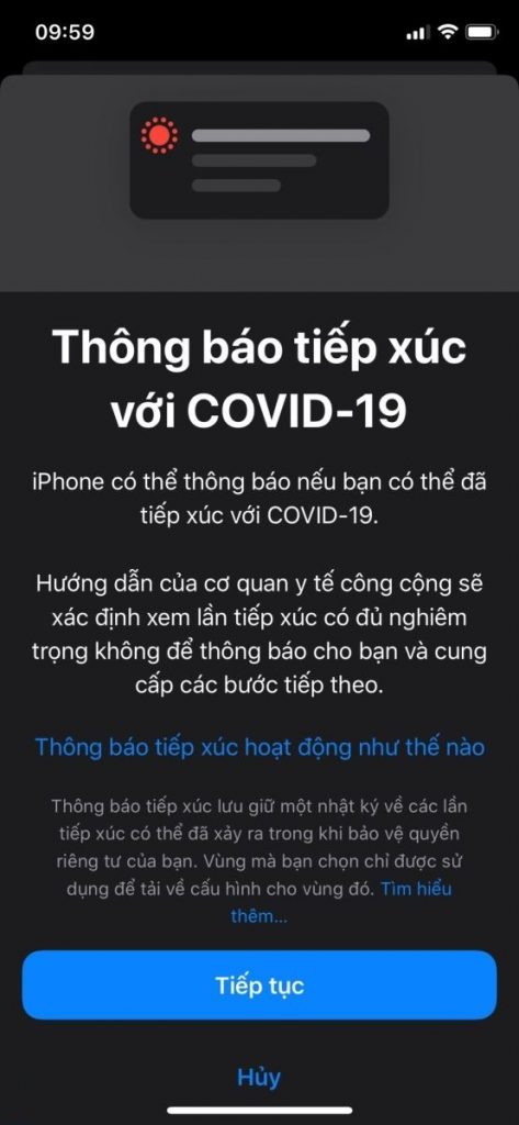 Chọn tiếp tục