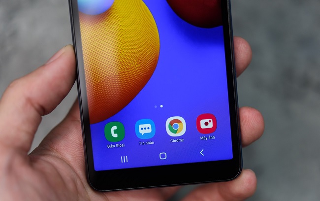 Galaxy A01 Core sử dụng chip Mediatek MT6739 với giao diện quen thuộc