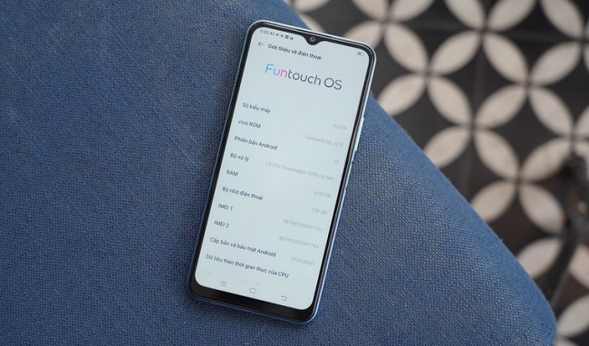Vivo Y20s chạy trên hệ điều hành Android 10 và sử dụng giao diện Funtouch OS 10.5
