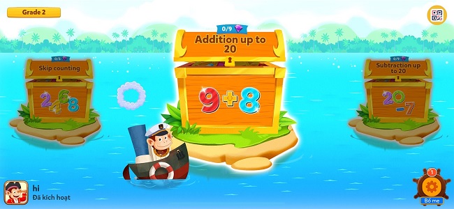 Giao diện ứng dụng Monkey Math