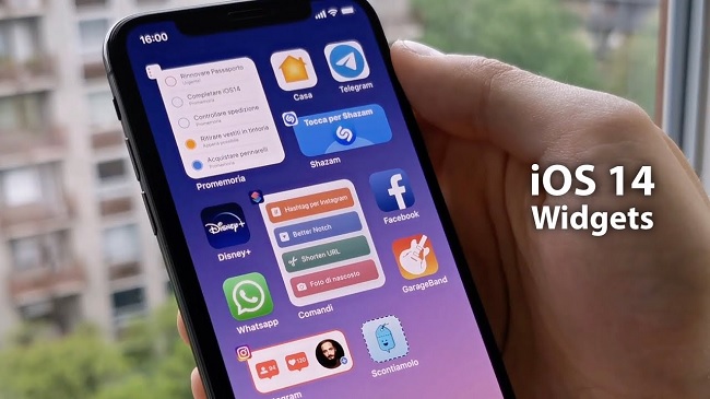 iOS 14 có thêm tiện ích Widget