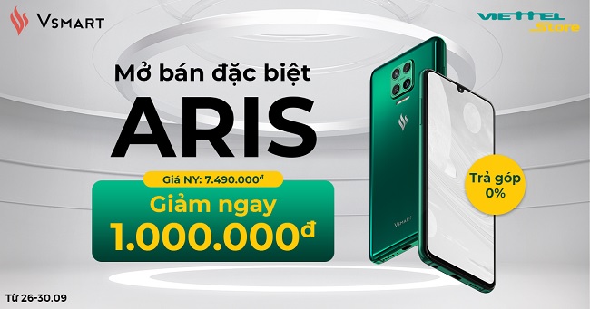 Mở bán đặc biệt Vsmart Aris giảm sốc giá chỉ còn 5.990.000 đồng