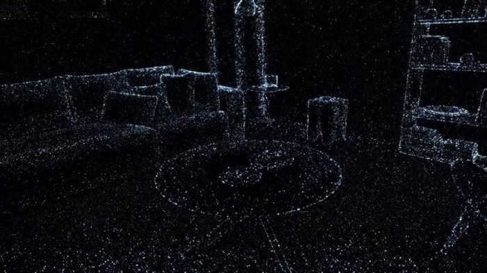 Cảm biến LiDAR có thể hoàn toàn quét được toàn bộ vật thể ở phía trước để hình thành một bản đồ 3D