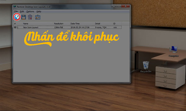 Cách cố định icon trên desktop trên Windows (3)