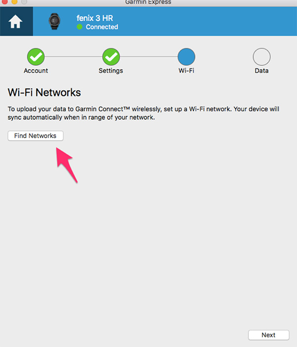 Cấu hình mạng Wifi, bạn bấm vào Find Networks