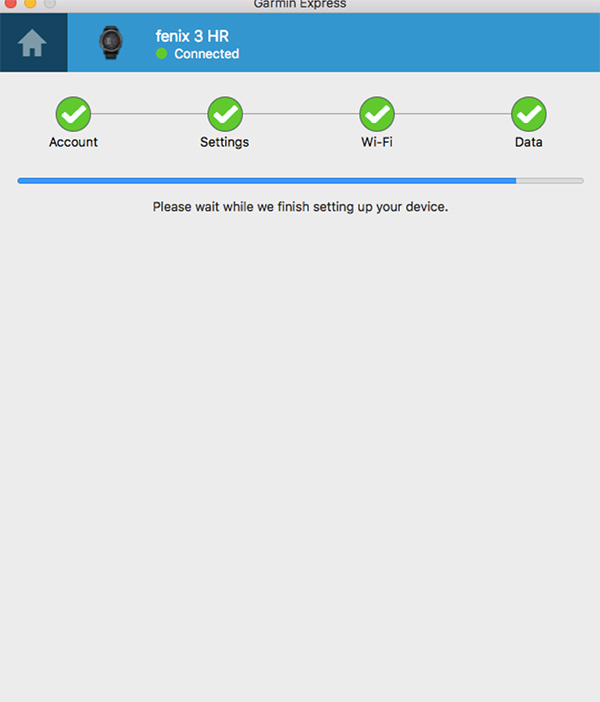 Đợi vài phút để kết thúc việc cài đặt cấu hình 