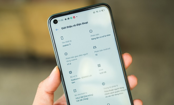 Máy sở hữu chipset Snapdragon 662