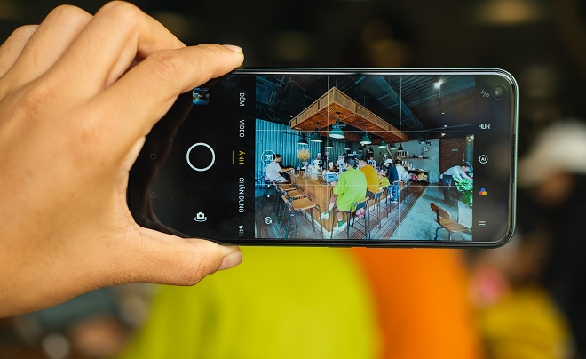 Giao diện chụp ảnh của Realme 7i