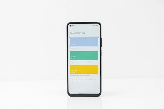 Máy có tốc độ màn hình lên tới 144Hz