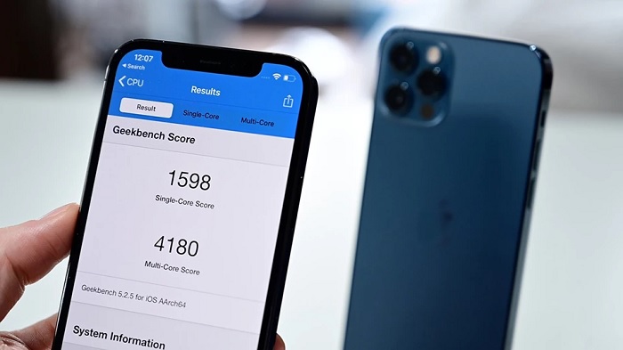 Điểm của iPhone 12 Pro trên Geekbench