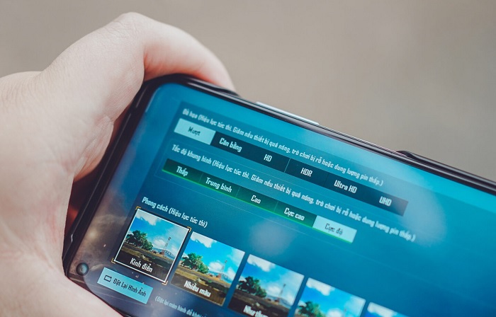 Máy được thiết lập đồ họa ở mức Mượt - Cực độ