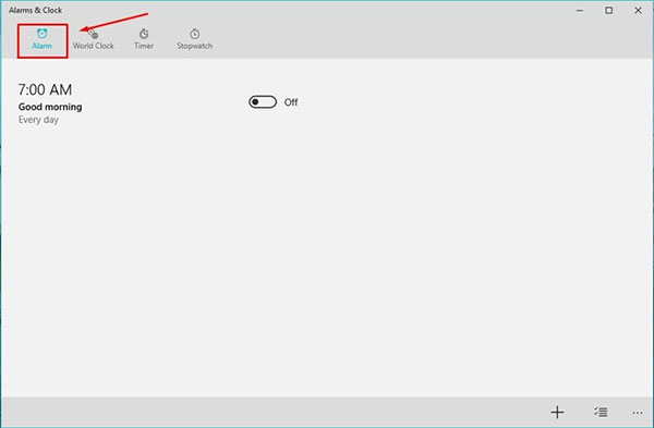 Cách đặt báo thức trên máy tính bằng Alarm & Clock (1)