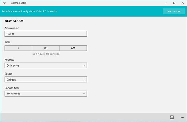 Cách đặt báo thức trên máy tính bằng Alarm & Clock (3)