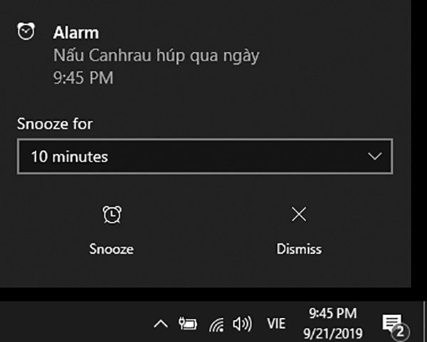 Cài báo thức trên Tablet bằng tính năng đếm ngược thời gian