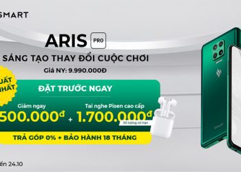 Nhận ngay quà tặng giới hạn tổng trị giá 2,2 triệu đồng khi đặt trước Vsmart Aris Pro tại Viettel Store