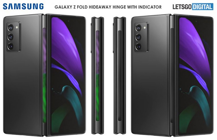 Rò rỉ hình ảnh Galaxy Z Fold 3 được trang bị thêm đèn LED thông báo trên bản lề