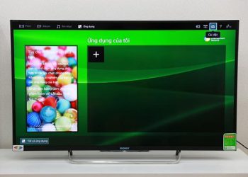Chọn mục Cài đặt để mở bảng cài đặt trên tivi Sony