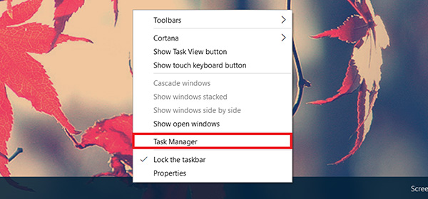 Kích hoạt công cụ Task Manager trên Windows 10