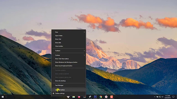 Căn giữa các biểu tượng icon trên thanh Taskbar